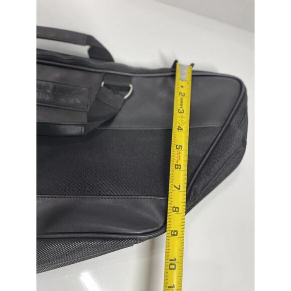 Harley Davidson Black Leather/Canvas Motorcycle Zipper Travel Duffle Biker Bag - Picture 12 of 13